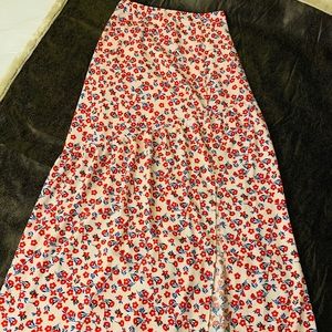 Floral to the floor skirt